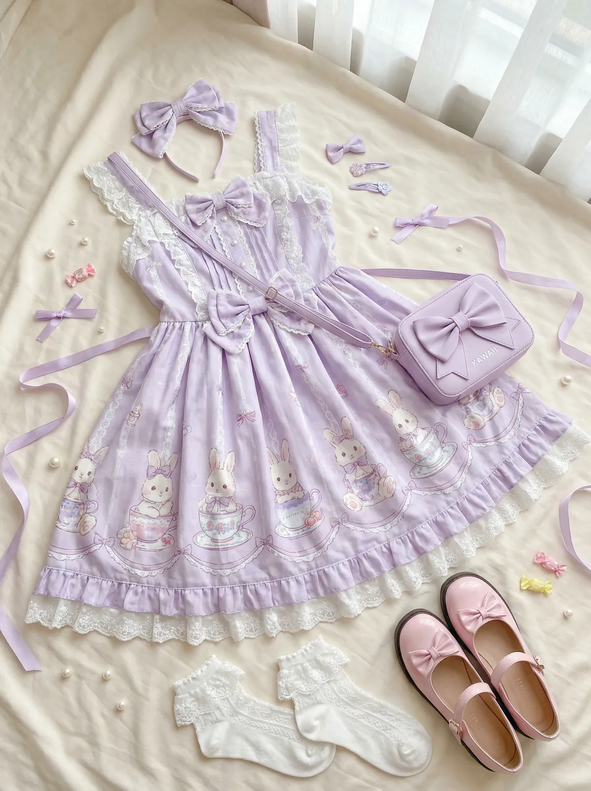 许纯纯的茶花运 Lolita穿搭灵感分享